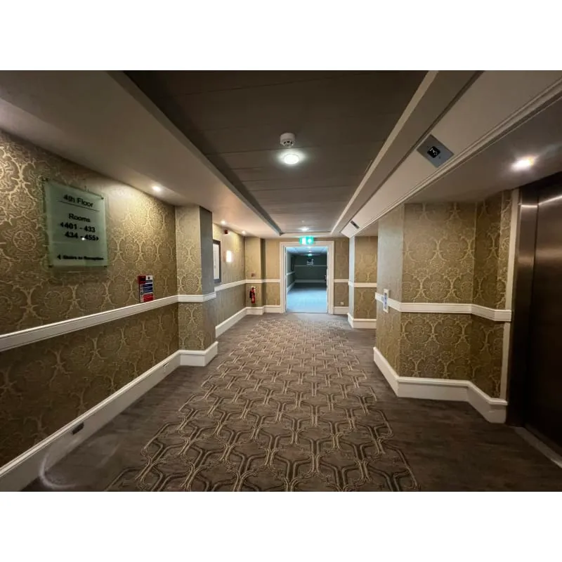 Bright hallway decor